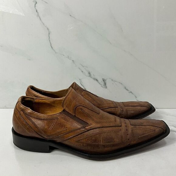 Impulse by Steeple Gate Leather Derby Oxfords Men\'s 7.5 Women\'s 9 Brown Italy‎ Impulse by steeple gate - Gem main image 2